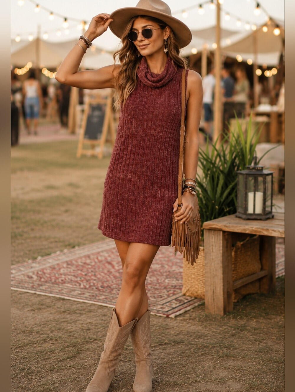 🧡🍂 TRAC Chenille Cowl Neck Sweater Dress | Size 1X Plus Size | Soft Velvet Fee